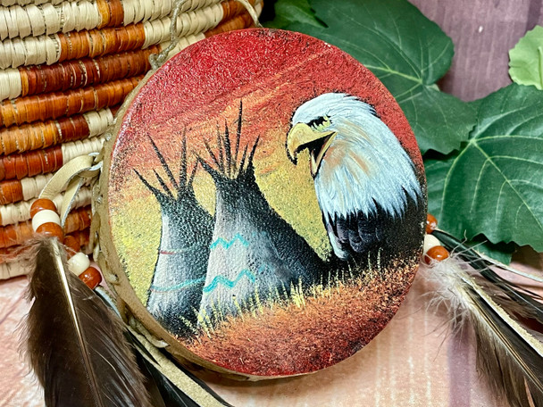 Southwestern Dial Drum -Eagle Village