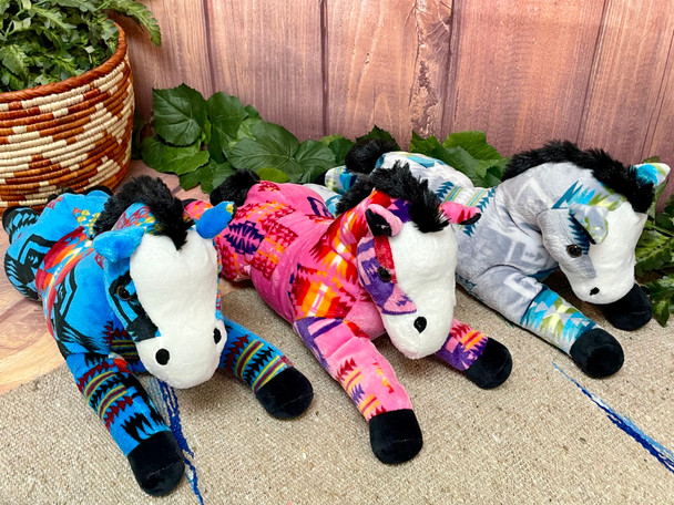 Assorted Western Lying Horse Stuffed Animal