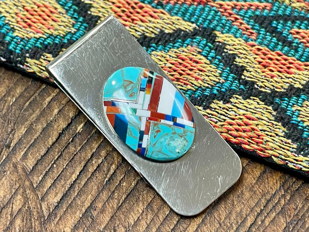 Native Inspired Inlaid Money Clip