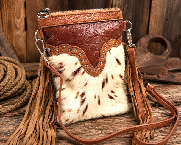 Western Cowhide Crossbody