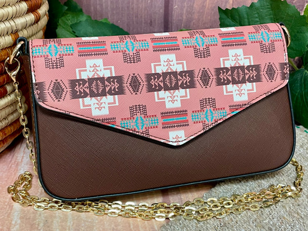 Native Inspired Envelope Handbag