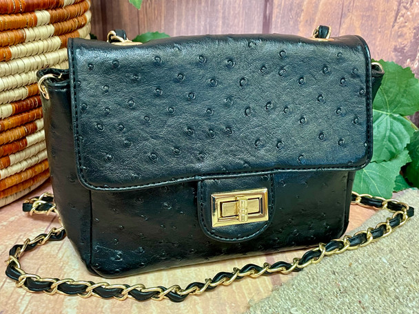 Faux Leather Southwest Crossbody