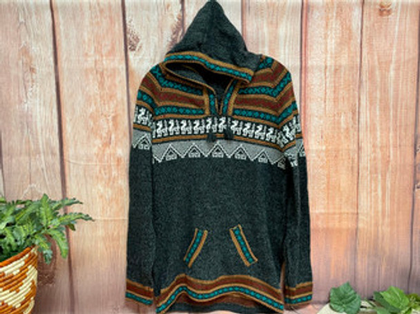 Genuine Alpaca Hoodie -Large