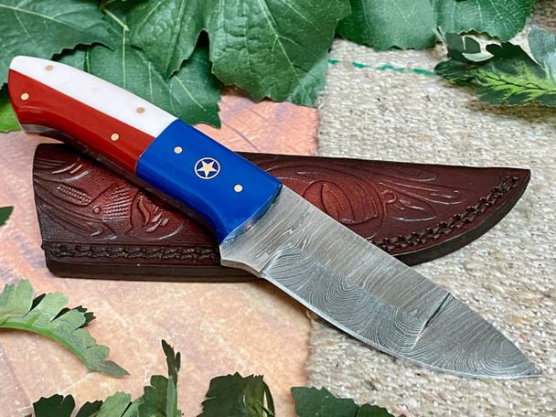 Southwest Damascus Steel Knife