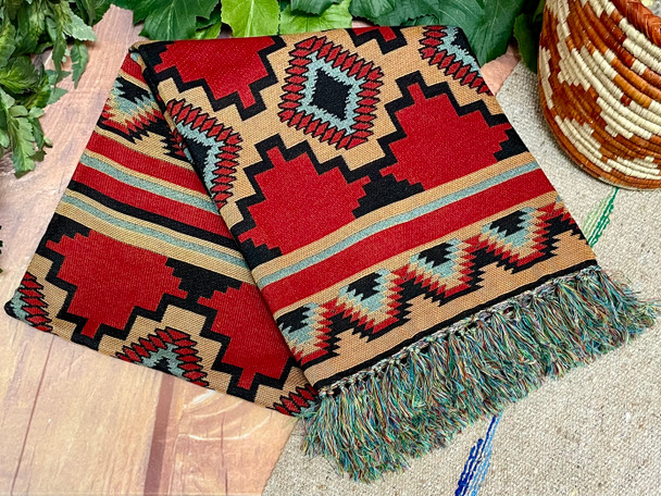 Southwestern Throw Blanket 50"x70" -Azteca