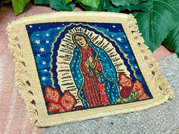 Cotton Coaster -Virgin Mary of Guadalupe