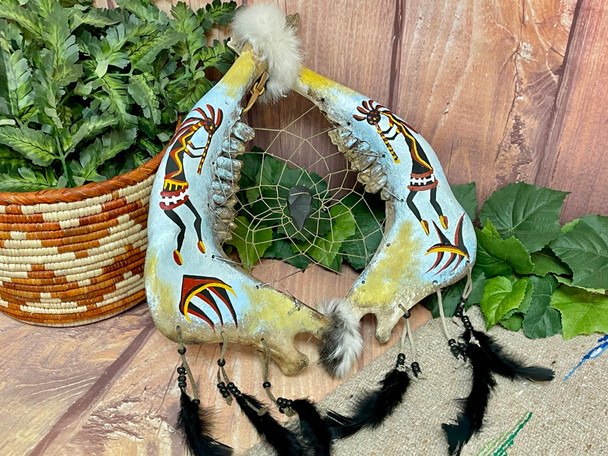Tarahumara Jawbone Dreamcatcher -Kokopelli