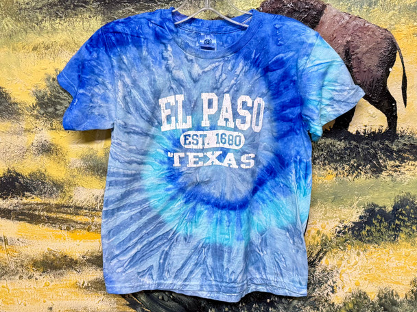 El Paso Tie Dye Kids Shirt - Aqua