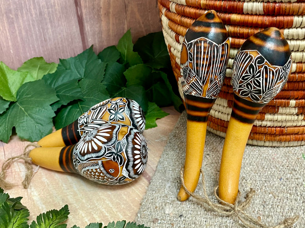 Assorted Gourd Maracas Pairs