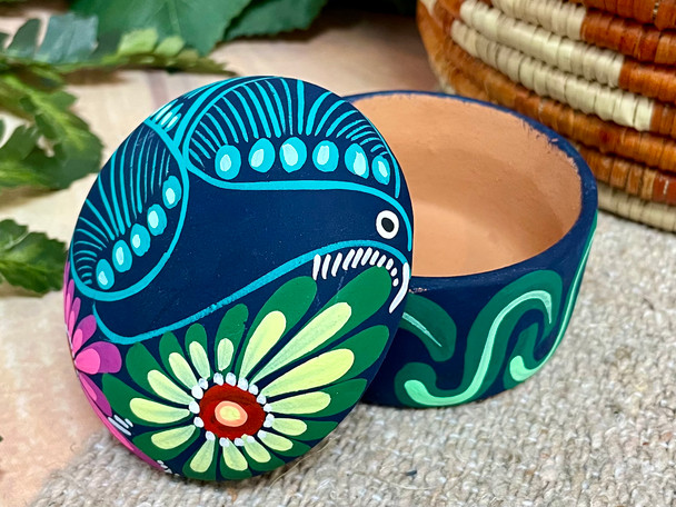 2 Piece Ceramic Jewelry Box w/ Lid