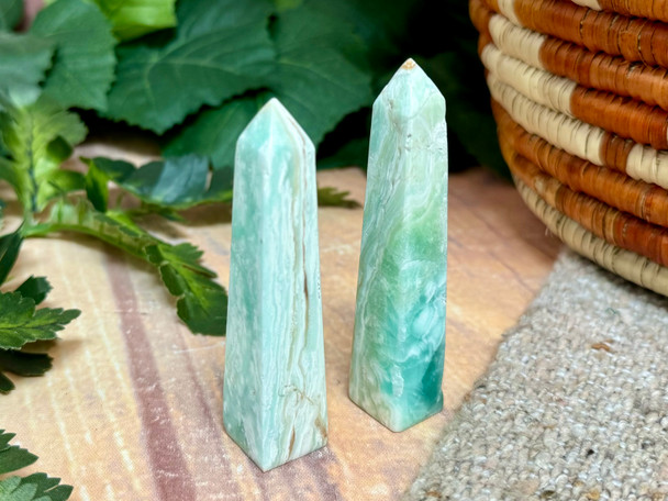 Crystal Towers -Green Calcite