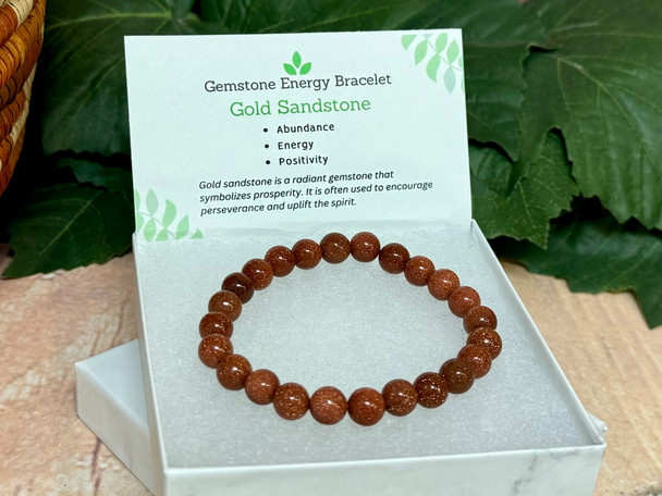 Gold Sandstone Energy Bracelet