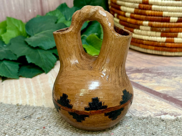 Hand Coiled & Etched Wedding Vase