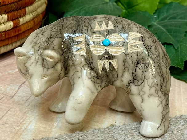 Navajo Horsehair Pottery Bear