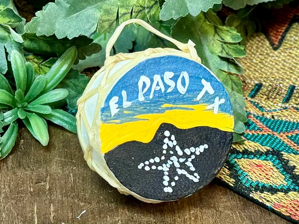 Star on the Mountain El Paso TX Drum Magnet