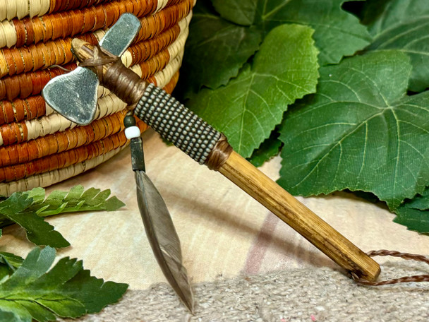 Miniature Navajo Indian War Axe 6" -Grey