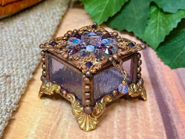 Stained Glass Fairy Ring Box
