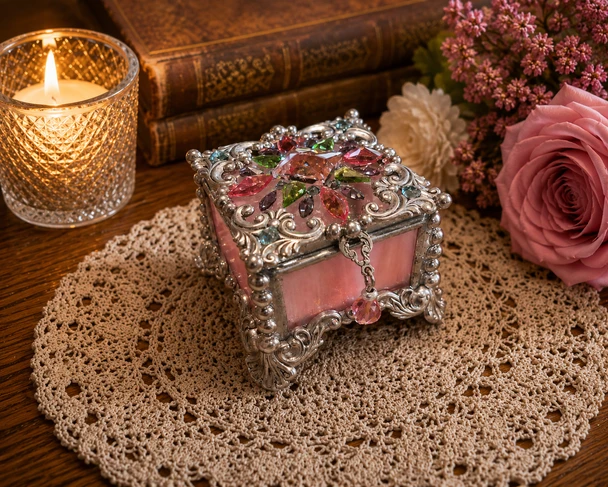 Stained Glass Fairy Ring Box