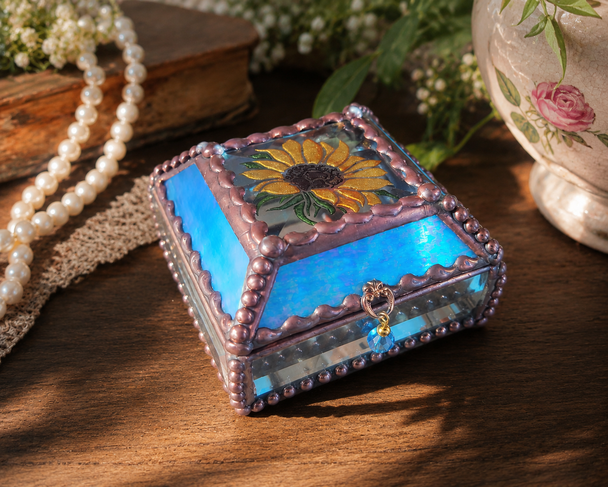 Stained Glass Jewelry Box