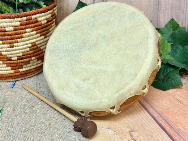 Rawhide Drum w/ Deer Leather Beater