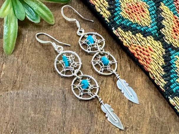Native American Sterling Silver Earrings