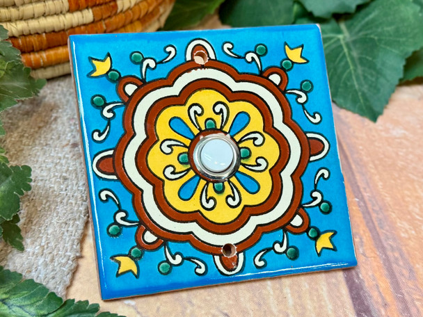 Hand Painted Saltillo Doorbell