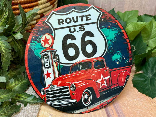 Vintage Route 66 Tin Sign