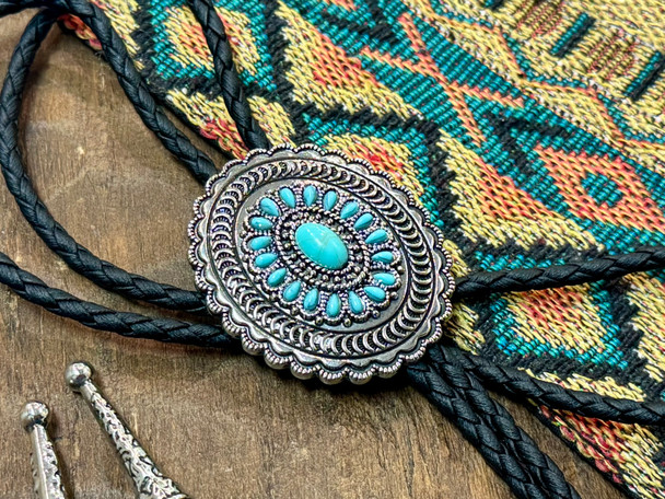 Western Design Bolo Tie