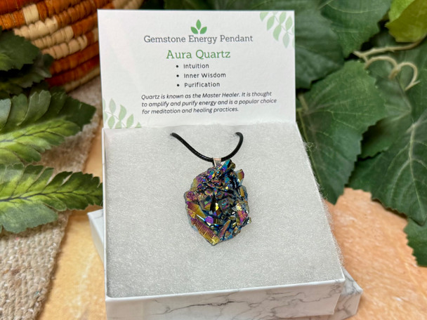 Aura Quartz Crystal Pendant