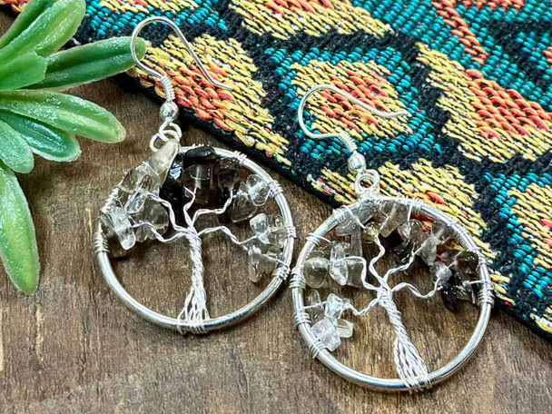 Tree of Life Chakra Earrings