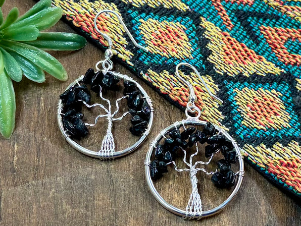 Tree of Life Chakra Earrings