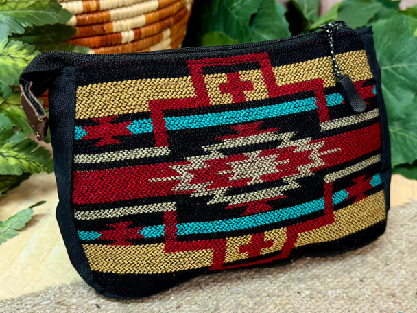 Woven Cosmetic Bag -Tan