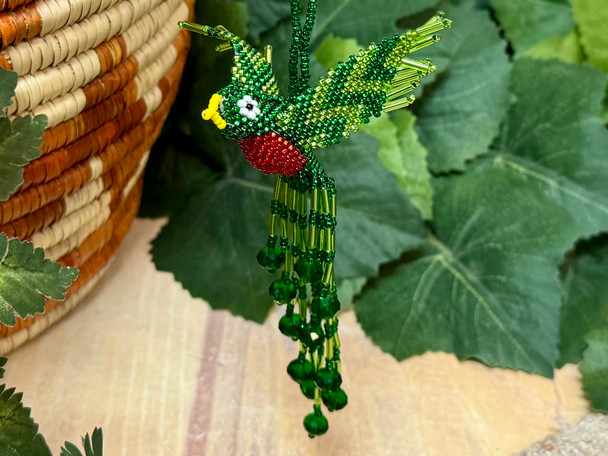 Seed Bead Parrot Ornaments