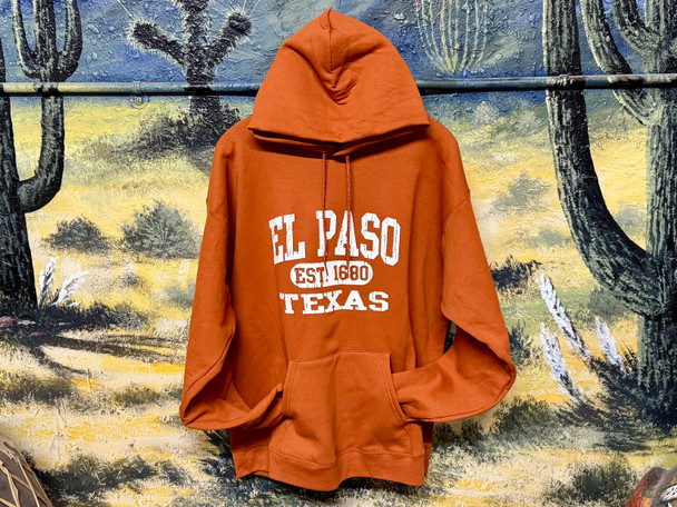Premium El Paso Hoodie -TX Orange