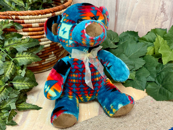 Southwestern Teddybear -Indigo