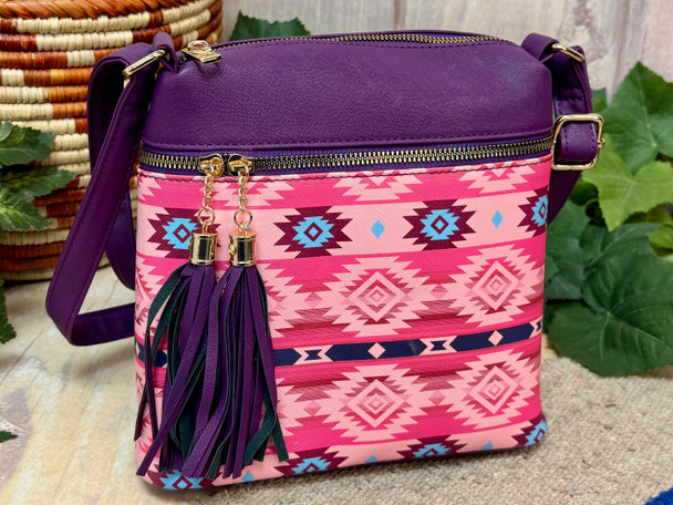 Native Inspired Crossbody Shoulder Bag