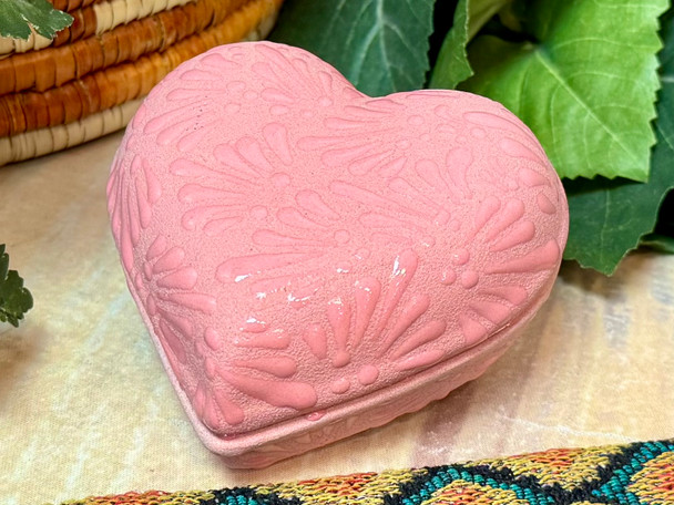 Hand Painted Mexican Clay Jewelry Box