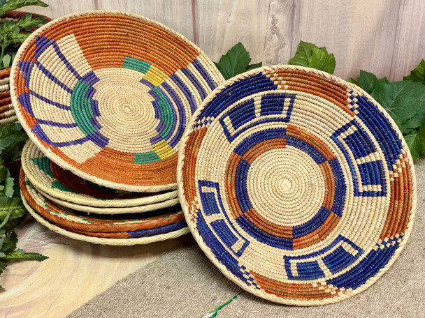 Assorted Hand Coiled Baskets 13-16"