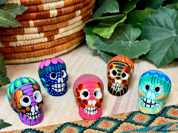 Assorted Day of the Dead Miniature Skulls