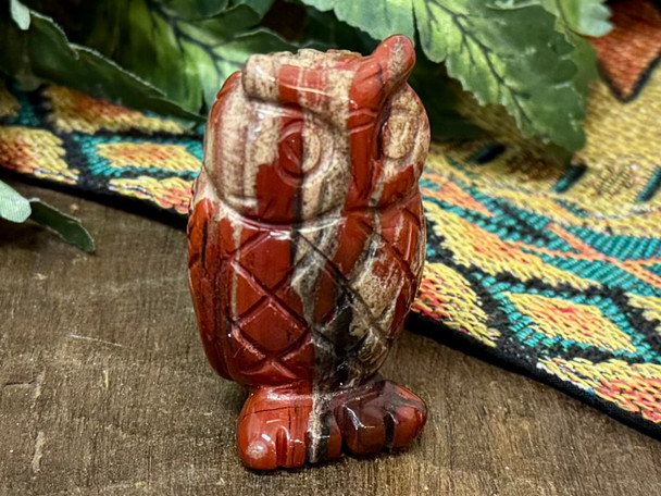 Red Jasper Owl