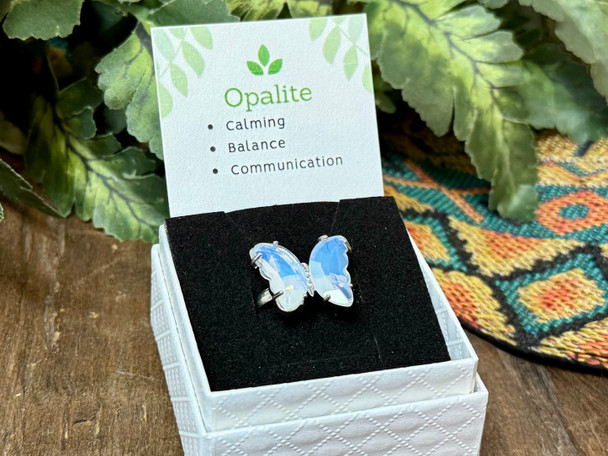 Butterfly Gemstone Ring -Opalite