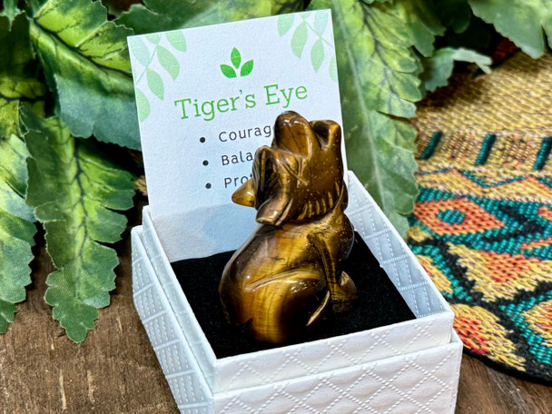 Tigers Eye Crystal Wolf