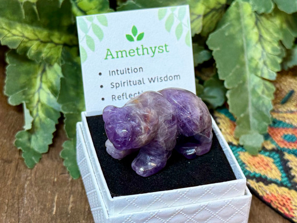 Amethyst Crystal Bear