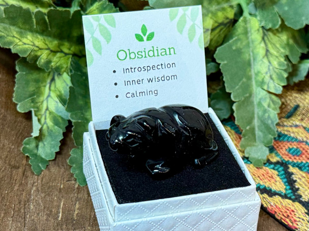 Obsidian Crystal Bear