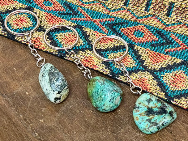 African Turquoise Keychain