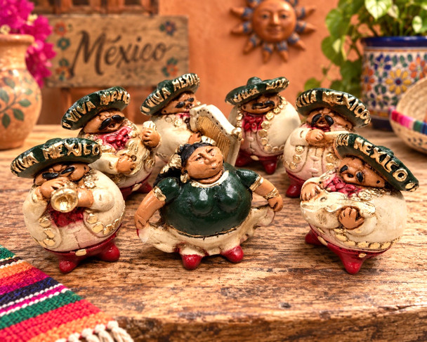 Mariachi Fiesta 7pc Pottery Set