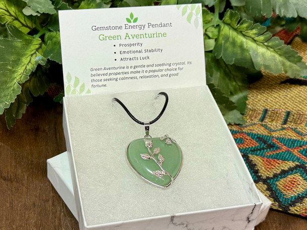 Green Aventurine Pendant Necklace