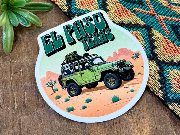 El Paso Texas Jeep Sticker