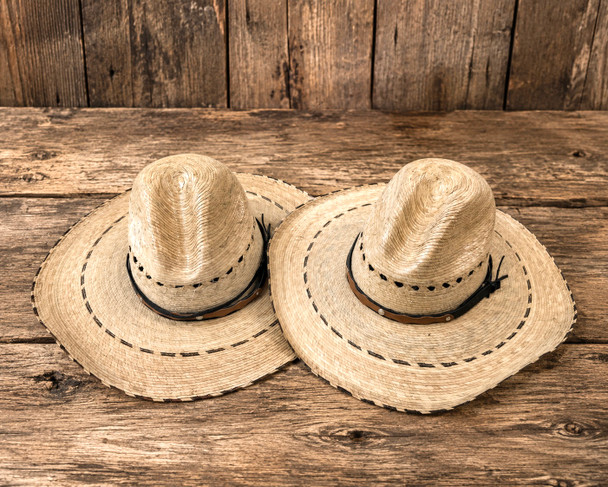 Assorted Western Woven Cowboy Hats