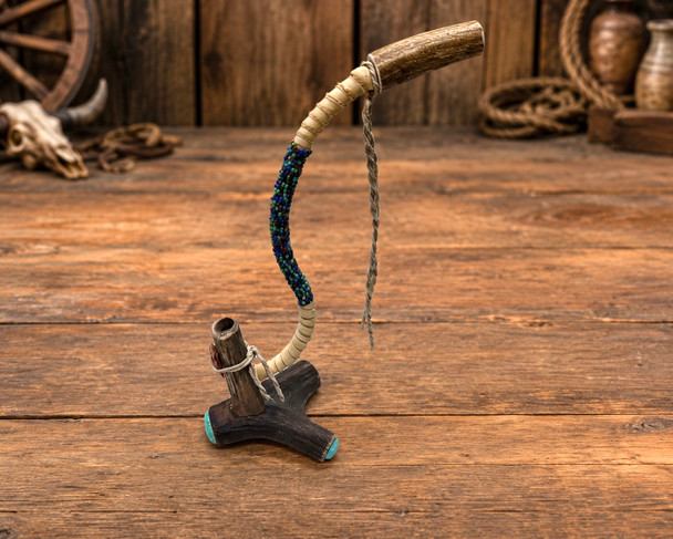 Creek Beaded Antler Pipe
